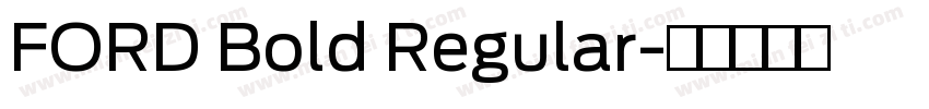 FORD Bold Regular字体转换